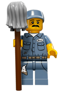 LEGO Collectable Minifigures Прибиральник / The Janitor