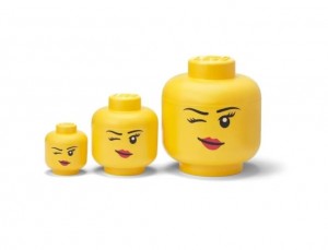 Контейнер для зберігання LEGO® середня голова дівчинки-підморгування