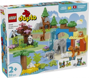 Конструктор LEGO® DUPLO® Сімейства диких тварин 3-в-1 Конструктор LEGO® DUPLO® Сімейства диких тварин 3-в-1