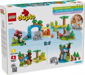Конструктор LEGO® DUPLO® Сімейства диких тварин 3-в-1 Конструктор LEGO® DUPLO® Сімейства диких тварин 3-в-1