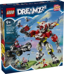 Конструктор LEGO® DREAMZzz Робот-тигр Купера та Хот-род авто Зеро Конструктор LEGO® DREAMZzz Робот-тигр Купера та Хот-род авто Зеро