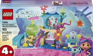 Конструктор LEGO® Gabby's Dollhouse Акваріумні пригоди русалоньки Габбі 