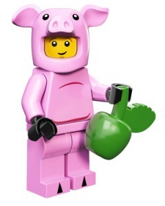 Конструктор LEGO® Collectables Minifigures 71007- Series 12 Хлопець у костюмі Свинки